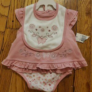 Little By Little Baby Girl Outfit Size 3-6M NWT